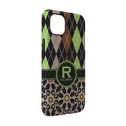 Argyle & Moroccan Mosaic iPhone Case - Rubber Lined - iPhone 14 (Personalized)