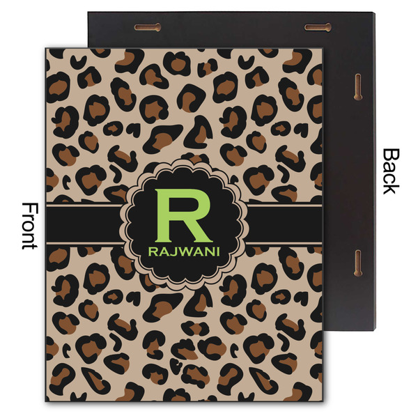 Granite Leopard 11x14 Wood Print - Front & Back View