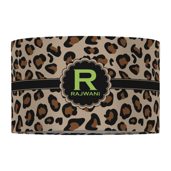 Granite Leopard 12" Drum Lampshade - FRONT (Fabric)