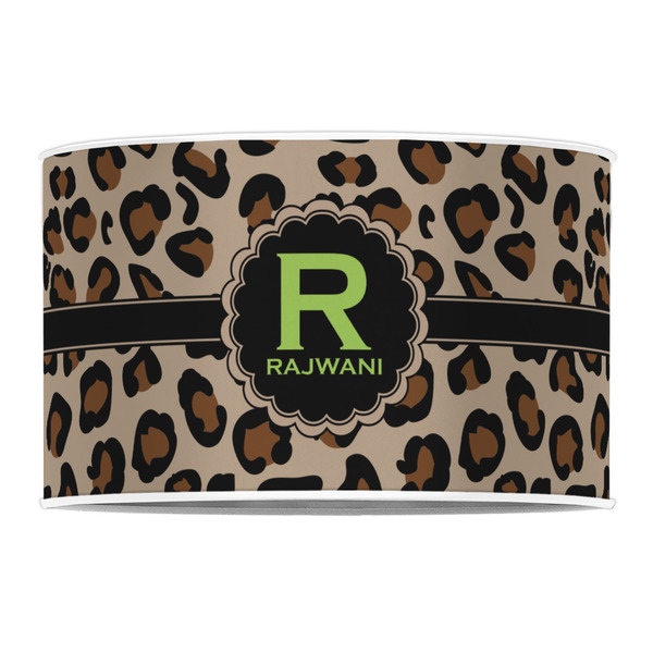 Granite Leopard 12" Drum Lampshade - FRONT (Poly Film)