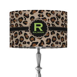 Granite Leopard 12" Drum Lamp Shade - Fabric (Personalized)