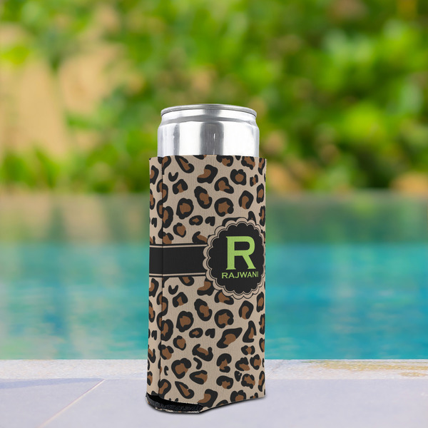 Granite Leopard Can Cooler - Tall 12oz - In Context