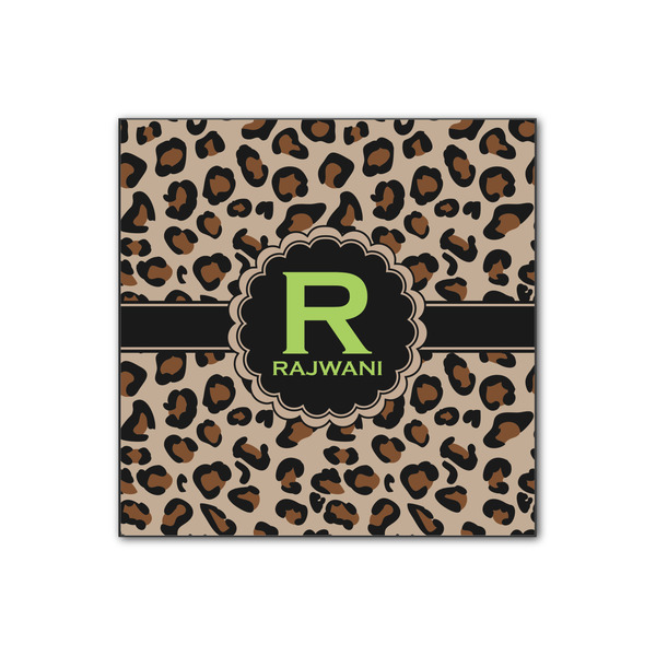 Custom Granite Leopard Wood Print - 12x12 (Personalized)