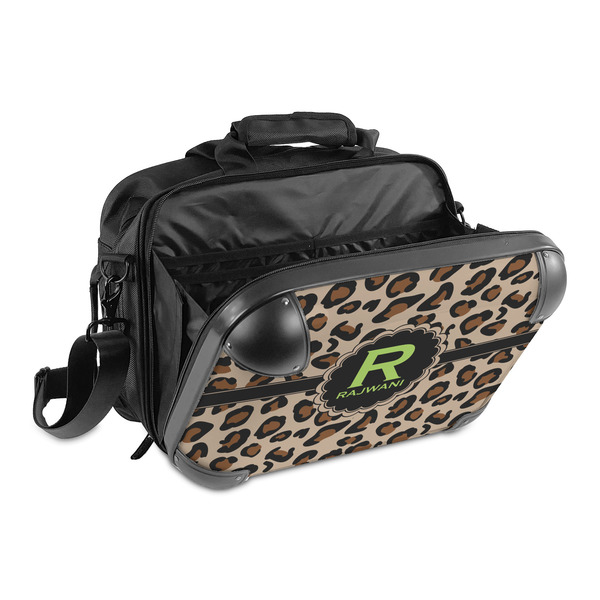 Granite Leopard 15" Hard Shell Briefcase - Open