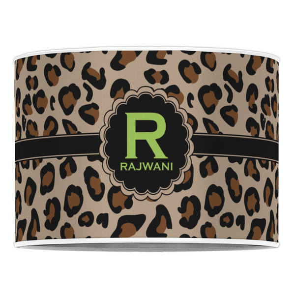 Granite Leopard 16" Drum Lampshade - FRONT (Poly Film)