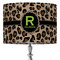 Granite Leopard 16" Drum Lampshade - ON STAND (Fabric)