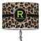 Granite Leopard 16" Drum Lampshade - ON STAND (Poly Film)