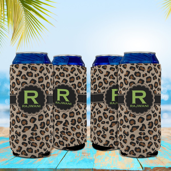 Granite Leopard 16oz Can Sleeve - Set of 4 - LIFESTYLE