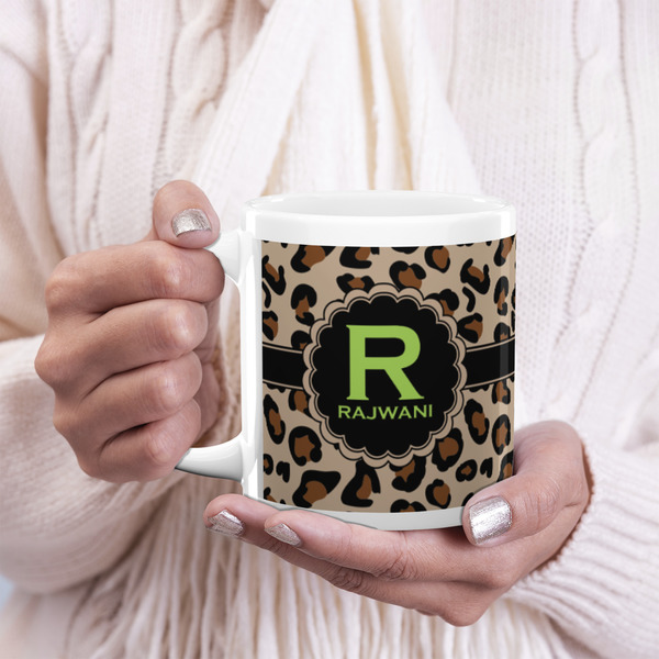 Granite Leopard 20oz Coffee Mug - LIFESTYLE