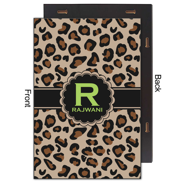 Granite Leopard 20x30 Wood Print - Front & Back View