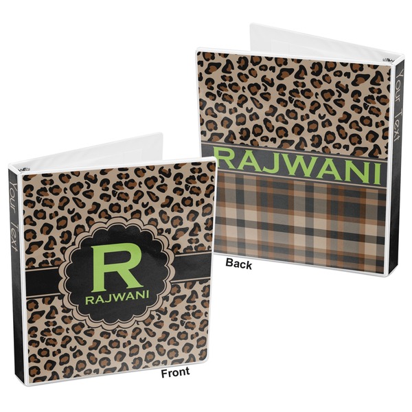 Granite Leopard 3-Ring Binder Front and Back