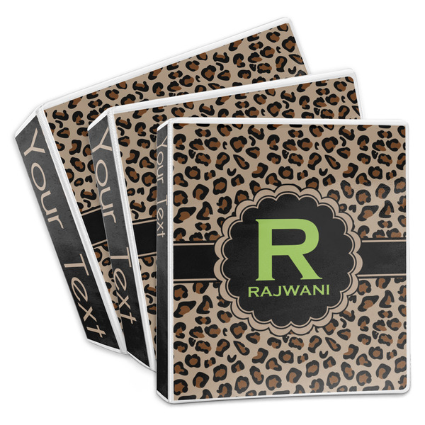 Custom Granite Leopard 3-Ring Binder (Personalized)