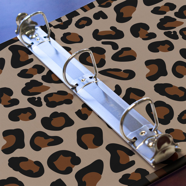 Granite Leopard 3 Ring Binders - Full Wrap - 1" - DETAIL