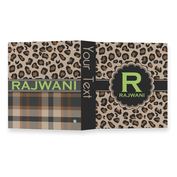 Granite Leopard 3 Ring Binders - Full Wrap - 1" - OPEN OUTSIDE