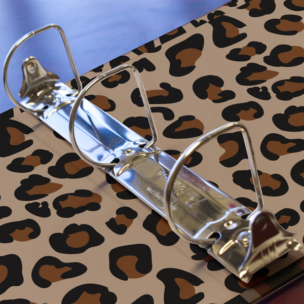 Granite Leopard 3 Ring Binders - Full Wrap - 2" - DETAIL