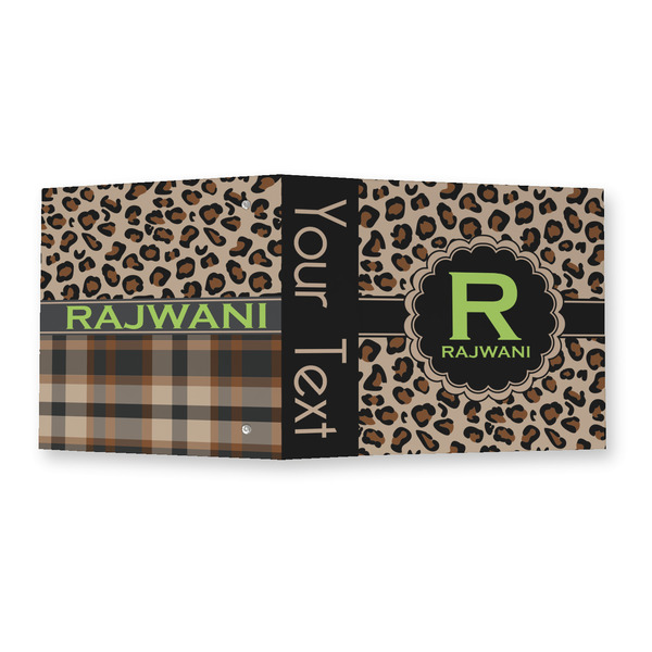 Granite Leopard 3 Ring Binders - Full Wrap - 2" - OPEN OUTSIDE