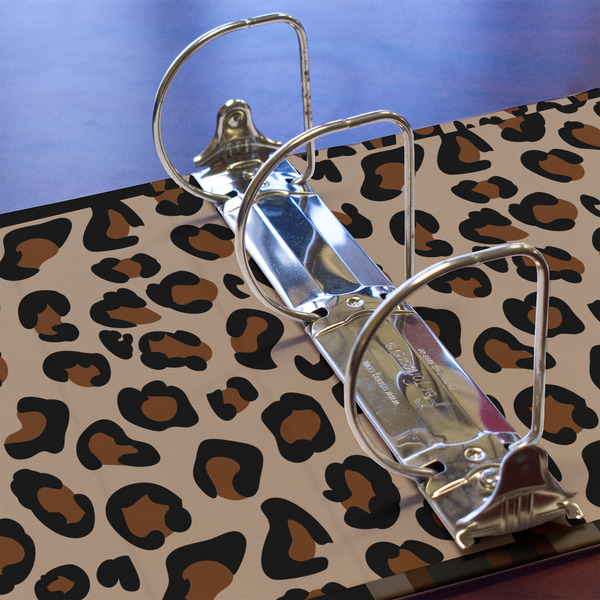 Granite Leopard 3 Ring Binders - Full Wrap - 3" - DETAIL