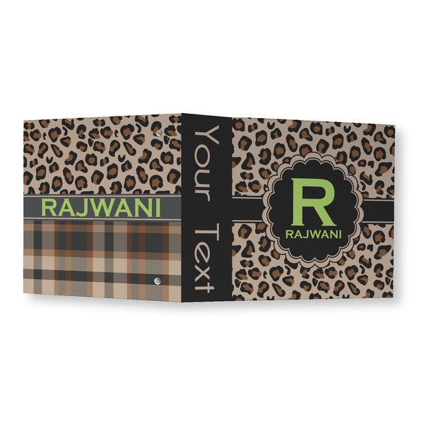 Granite Leopard 3 Ring Binders - Full Wrap - 3" - OPEN OUTSIDE