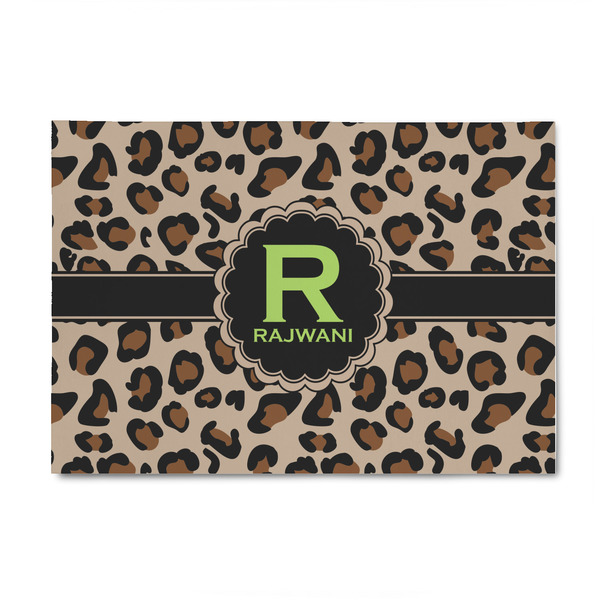 Custom Granite Leopard 4' x 6' Patio Rug (Personalized)