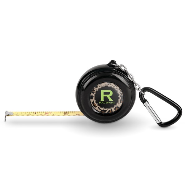 Custom Granite Leopard Pocket Tape Measure - 6 Ft w/ Carabiner Clip (Personalized)