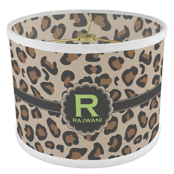 Granite Leopard 8" Drum Lampshade - ANGLE Poly-Film