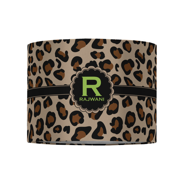 Granite Leopard 8" Drum Lampshade - FRONT (Fabric)