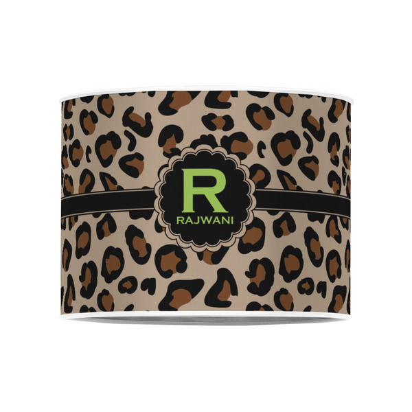 Granite Leopard 8" Drum Lampshade - FRONT (Poly Film)