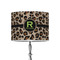 Granite Leopard 8" Drum Lampshade - ON STAND (Poly Film)