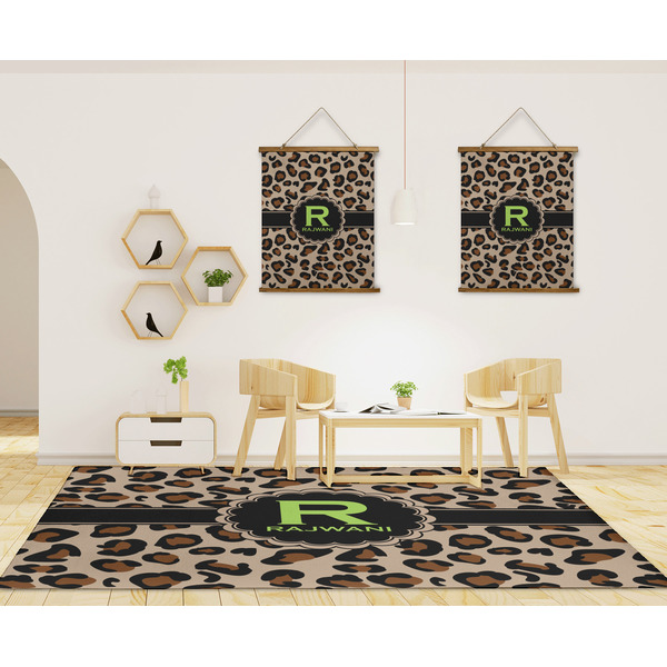 Granite Leopard 8'x10' Indoor Area Rugs - IN CONTEXT