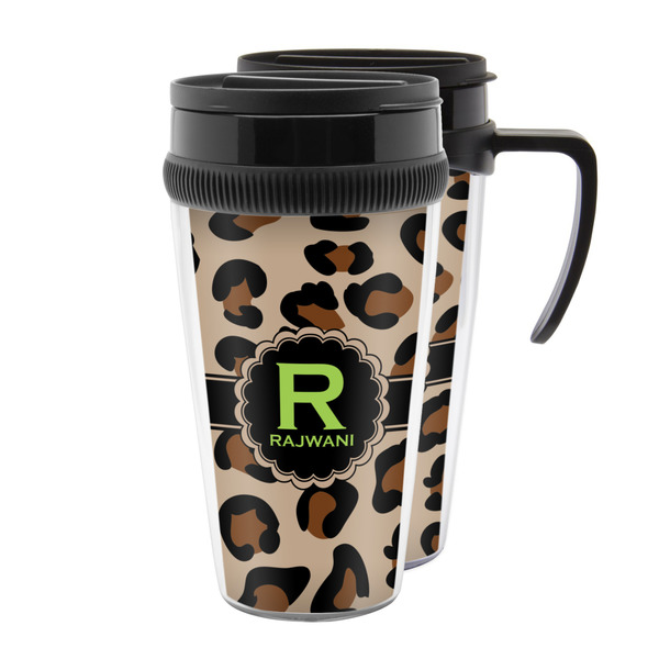 Custom Granite Leopard Acrylic Travel Mug (Personalized)