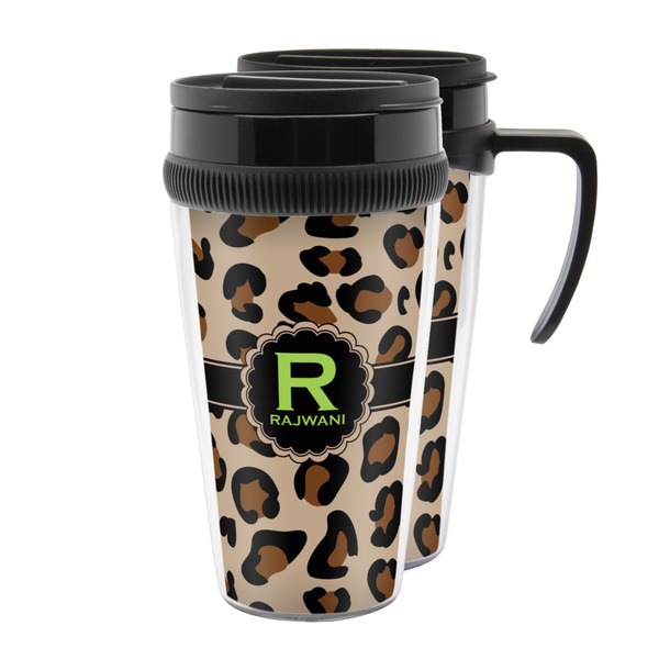 Custom Granite Leopard Acrylic Travel Mug (Personalized)
