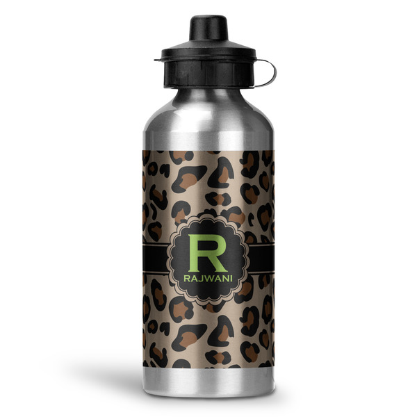 Custom Granite Leopard Water Bottle - Aluminum - 20 oz (Personalized)