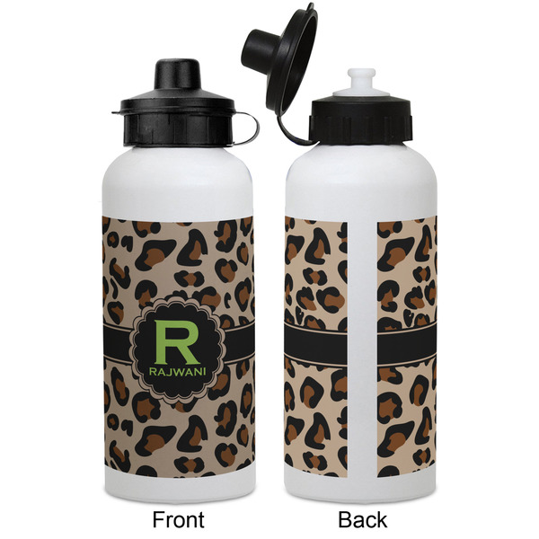 Granite Leopard Aluminum Water Bottle - White APPROVAL