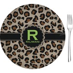 Granite Leopard 8" Glass Appetizer / Dessert Plates - Single or Set (Personalized)