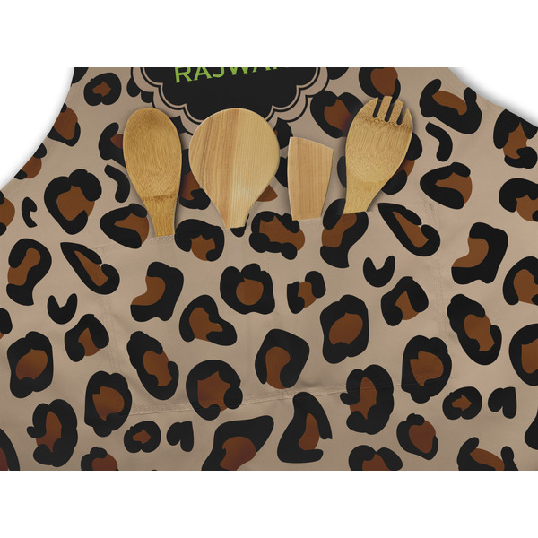 Granite Leopard Apron - Pocket Detail with Props