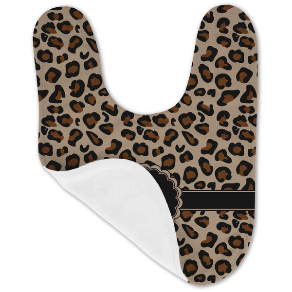 Granite Leopard Baby Bib - AFT folded