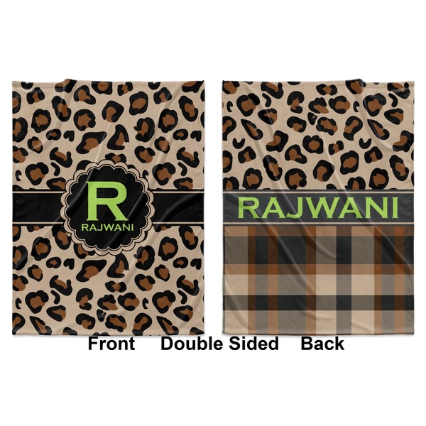 Granite Leopard Baby Blanket (Double Sided - Printed Front and Back)