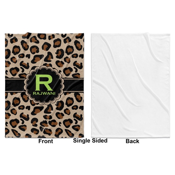 Granite Leopard Baby Blanket (Single Side - Printed Front, White Back)