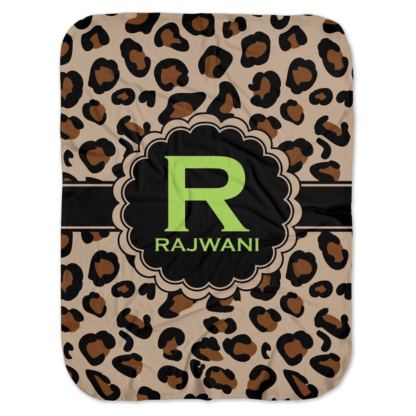 Custom Granite Leopard Baby Swaddling Blanket (Personalized)