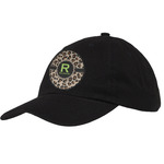Granite Leopard Baseball Cap - Black (Personalized)