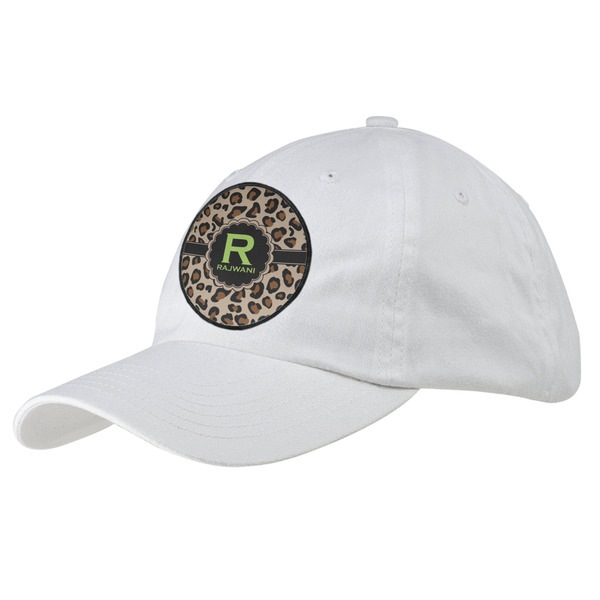 Custom Granite Leopard Baseball Cap - White (Personalized)