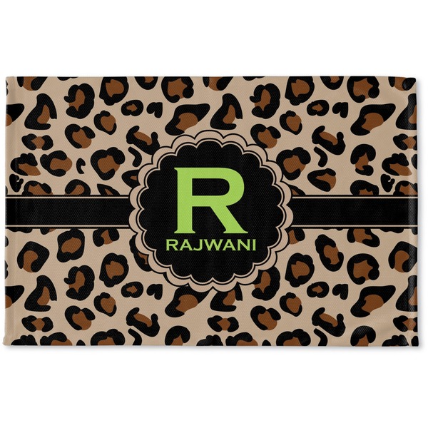 Custom Granite Leopard Woven Mat (Personalized)