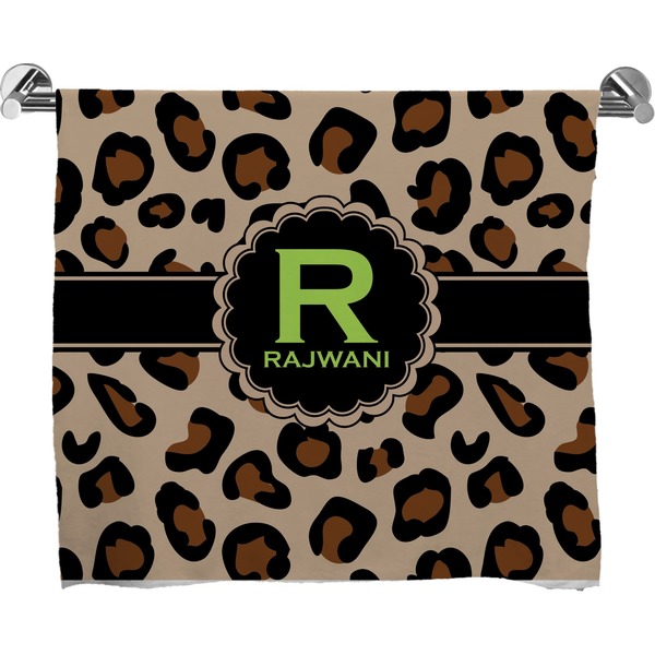 Custom Granite Leopard Bath Towel (Personalized)