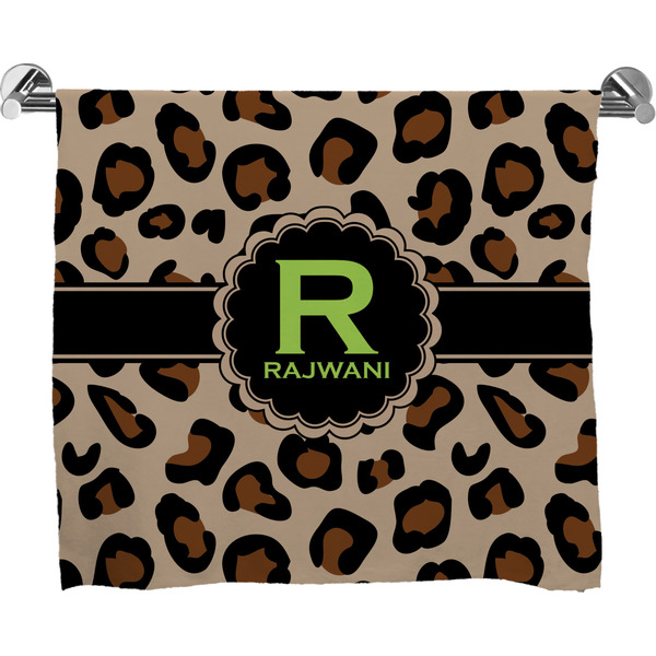 Custom Granite Leopard Bath Towel (Personalized)
