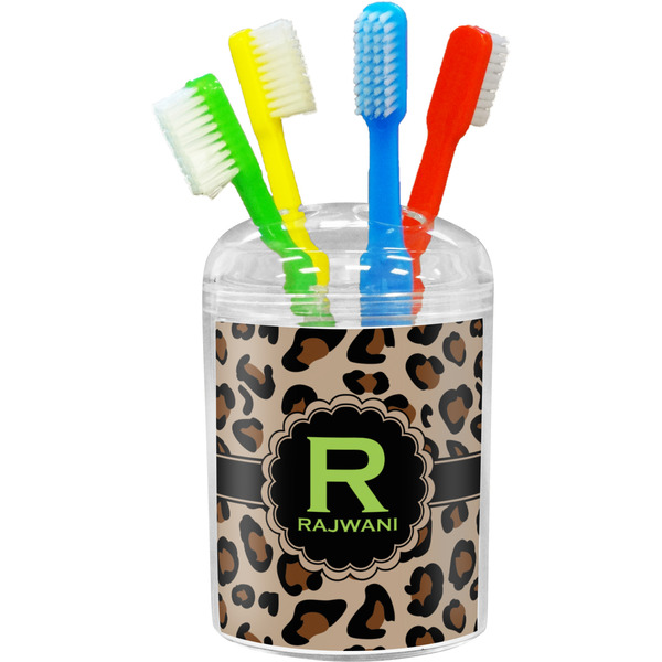 Custom Granite Leopard Toothbrush Holder (Personalized)