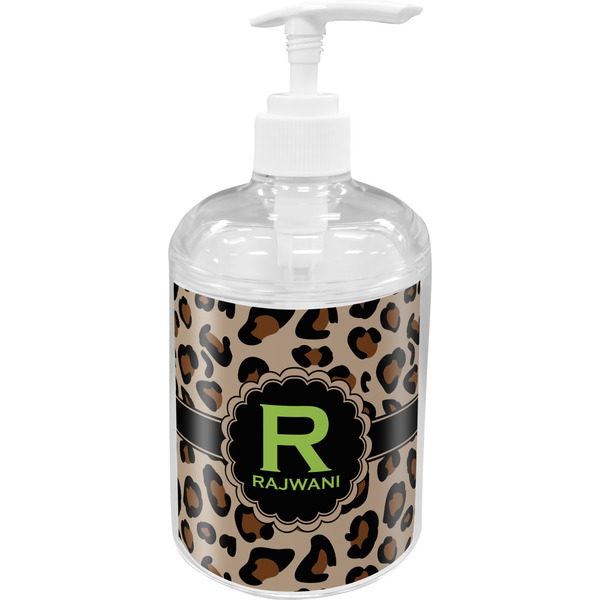 Custom Granite Leopard Acrylic Soap & Lotion Bottle (Personalized)