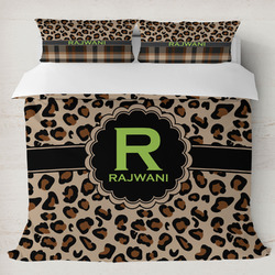 Granite Leopard Duvet Cover Set - King (Personalized)