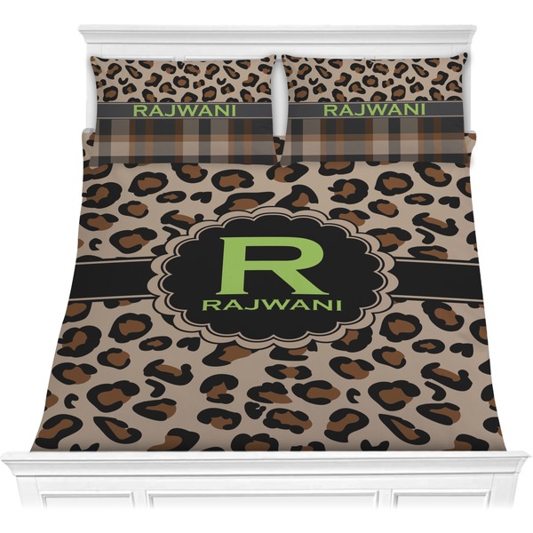 Custom Granite Leopard Comforter Set - Full / Queen (Personalized)
