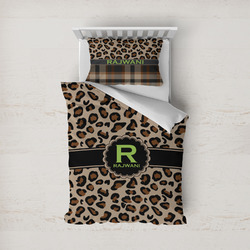 Granite Leopard Duvet Cover Set - Twin (Personalized)