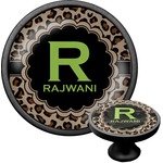 Granite Leopard Cabinet Knob (Black) (Personalized)